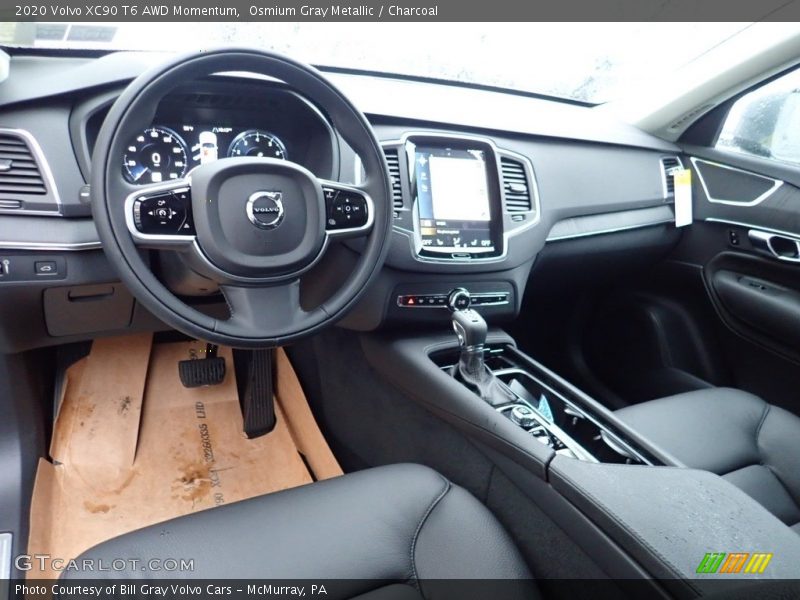 Osmium Gray Metallic / Charcoal 2020 Volvo XC90 T6 AWD Momentum