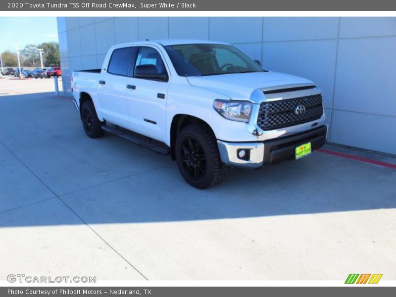 Super White / Black 2020 Toyota Tundra TSS Off Road CrewMax