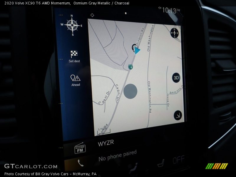 Osmium Gray Metallic / Charcoal 2020 Volvo XC90 T6 AWD Momentum
