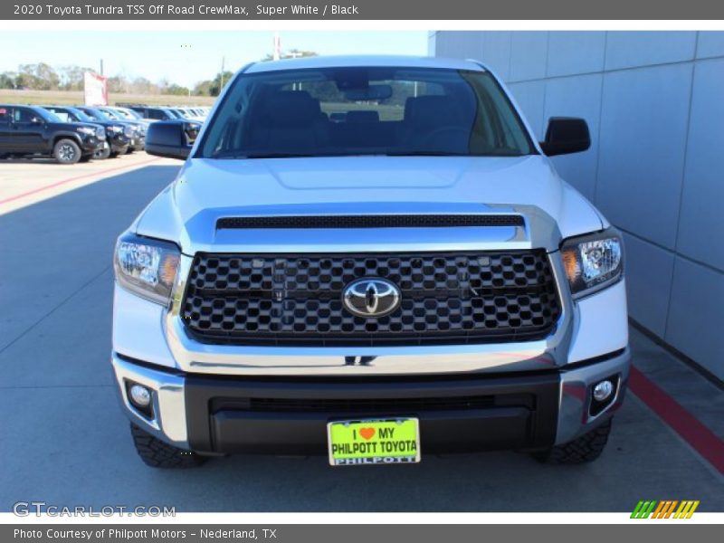Super White / Black 2020 Toyota Tundra TSS Off Road CrewMax