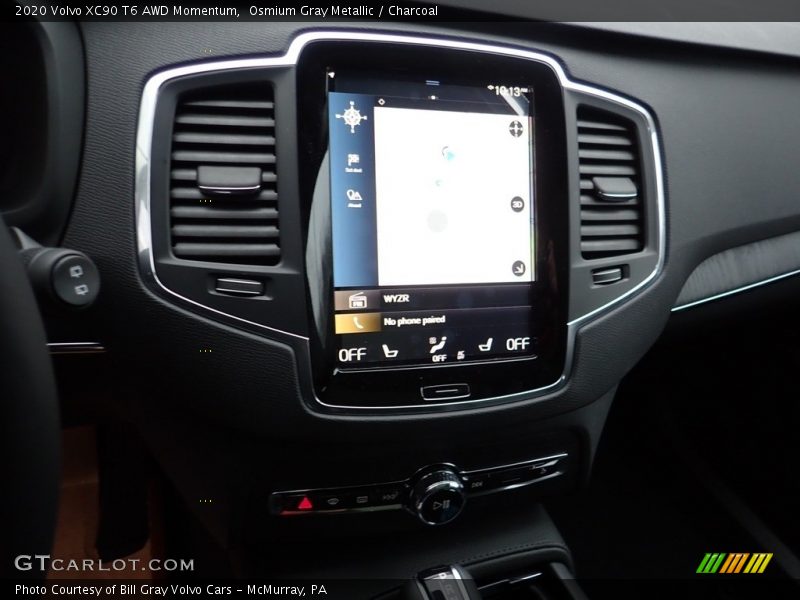 Osmium Gray Metallic / Charcoal 2020 Volvo XC90 T6 AWD Momentum