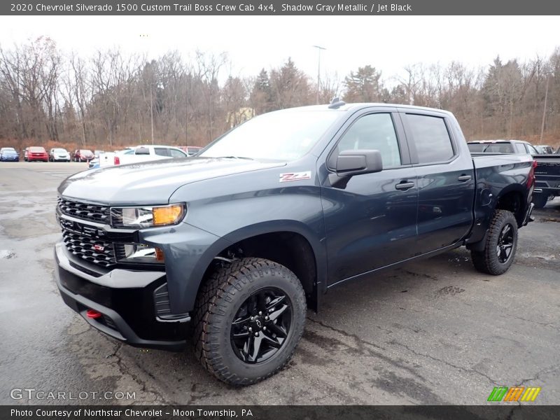 Shadow Gray Metallic / Jet Black 2020 Chevrolet Silverado 1500 Custom Trail Boss Crew Cab 4x4