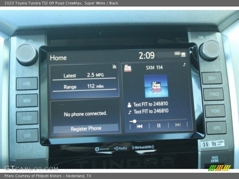 Super White / Black 2020 Toyota Tundra TSS Off Road CrewMax