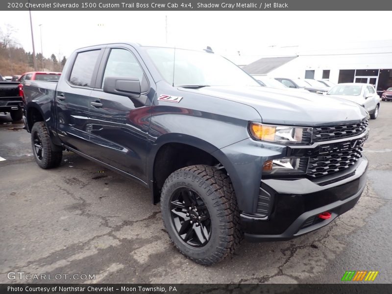 Shadow Gray Metallic / Jet Black 2020 Chevrolet Silverado 1500 Custom Trail Boss Crew Cab 4x4