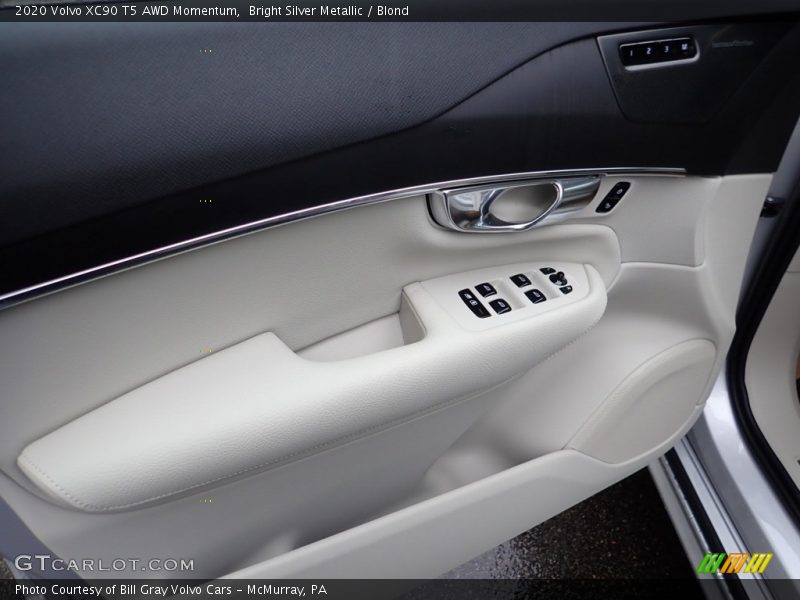Bright Silver Metallic / Blond 2020 Volvo XC90 T5 AWD Momentum