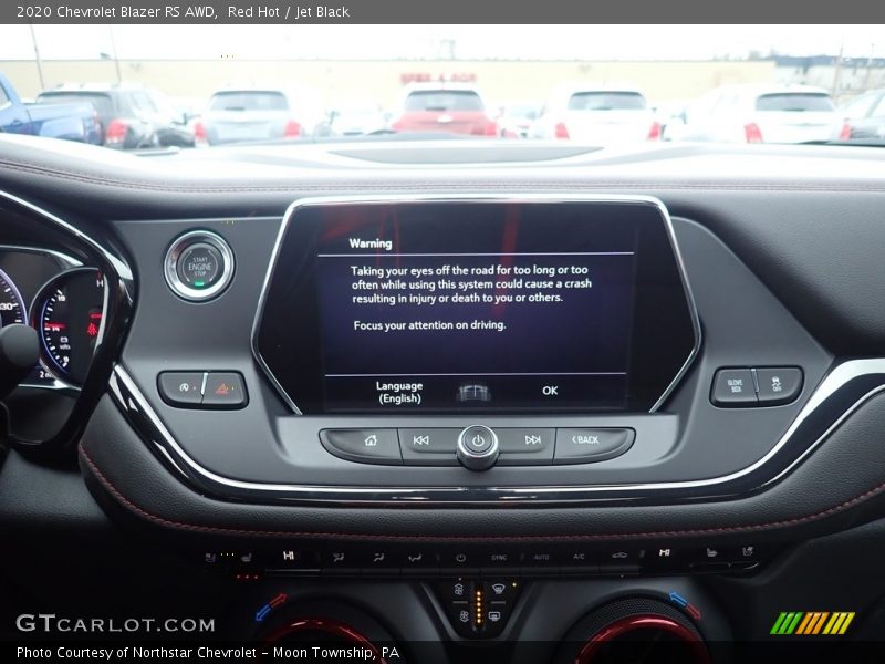 Red Hot / Jet Black 2020 Chevrolet Blazer RS AWD