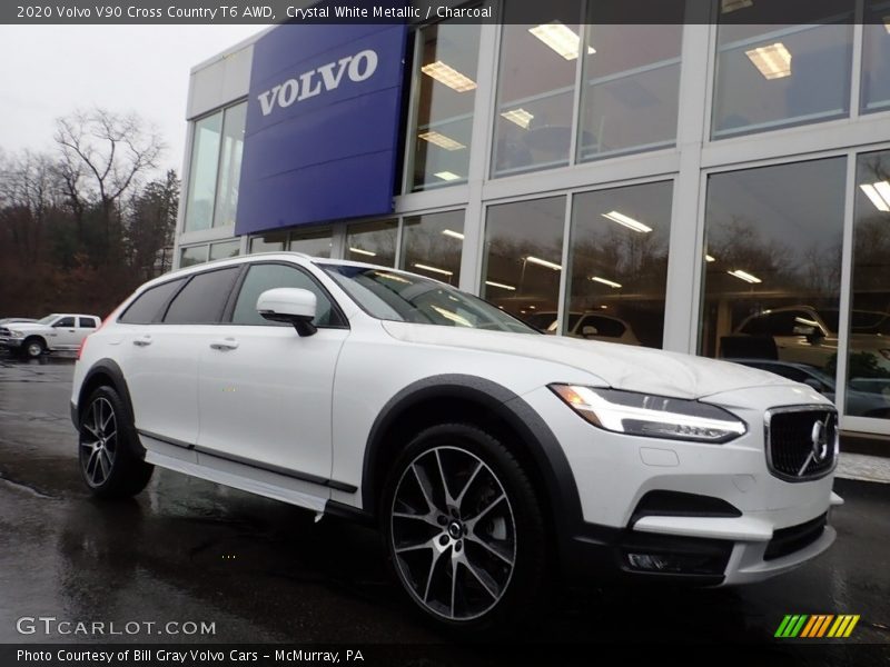 Crystal White Metallic / Charcoal 2020 Volvo V90 Cross Country T6 AWD