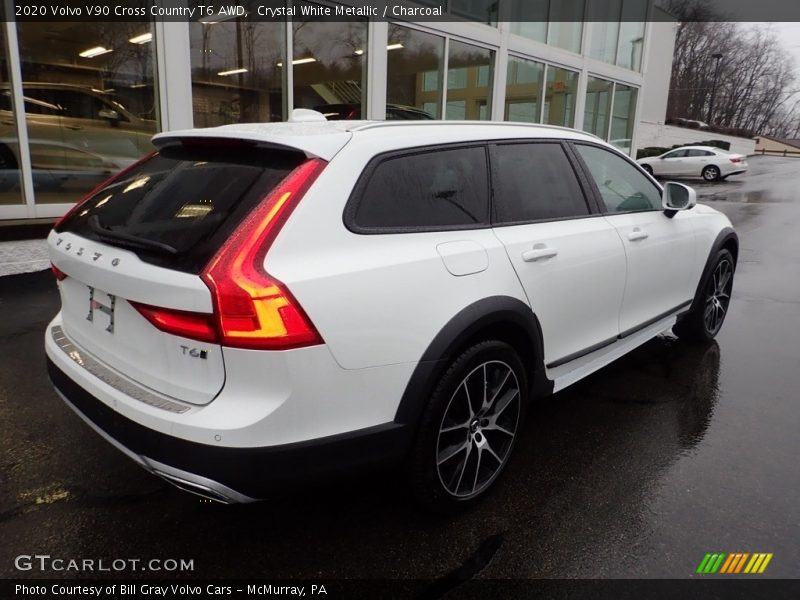 Crystal White Metallic / Charcoal 2020 Volvo V90 Cross Country T6 AWD