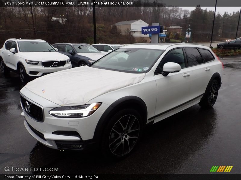 Crystal White Metallic / Charcoal 2020 Volvo V90 Cross Country T6 AWD