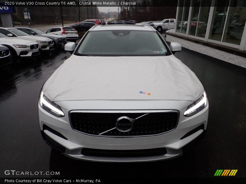 Crystal White Metallic / Charcoal 2020 Volvo V90 Cross Country T6 AWD