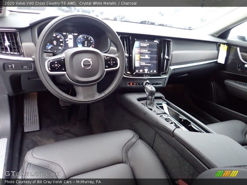 Crystal White Metallic / Charcoal 2020 Volvo V90 Cross Country T6 AWD