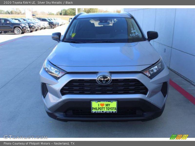 Silver Sky Metallic / Black 2020 Toyota RAV4 LE