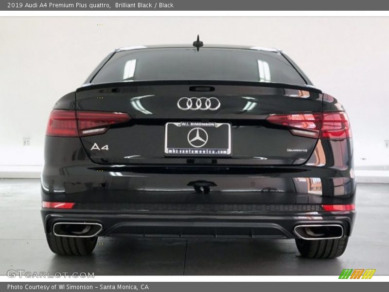 Brilliant Black / Black 2019 Audi A4 Premium Plus quattro