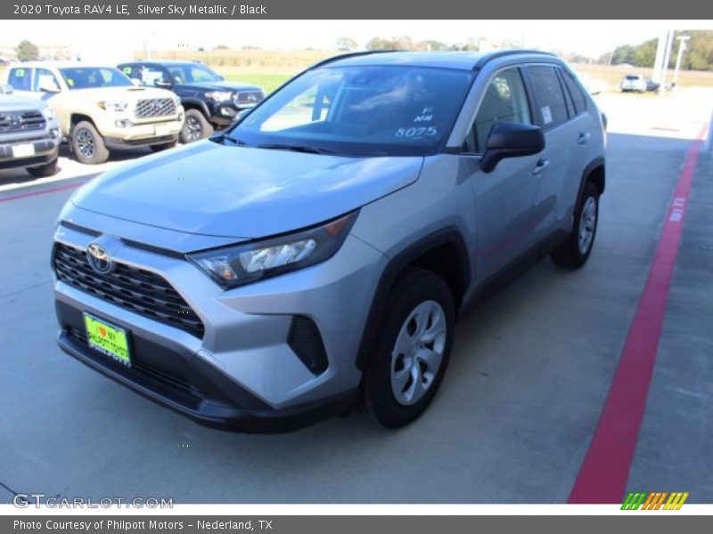 Silver Sky Metallic / Black 2020 Toyota RAV4 LE