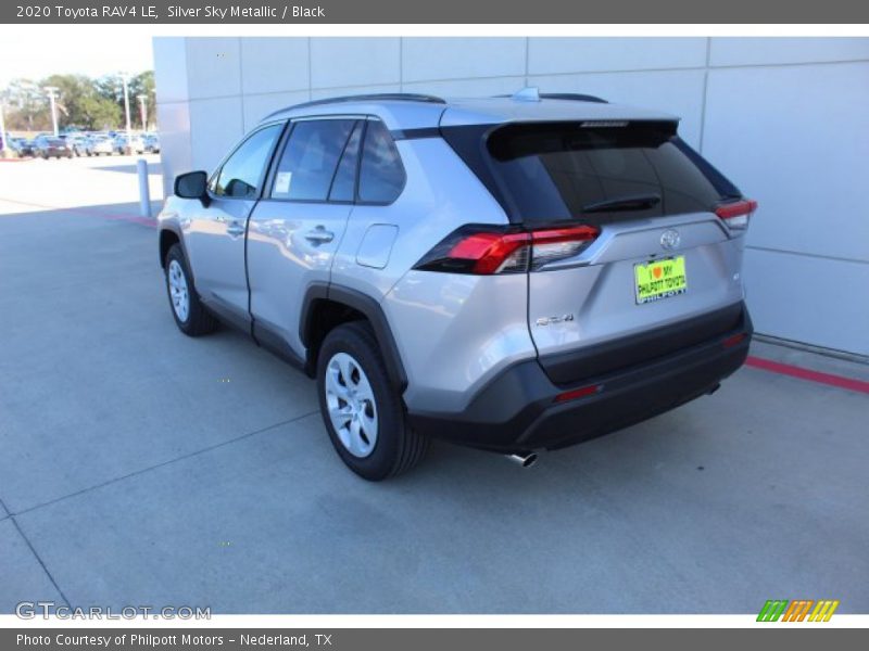 Silver Sky Metallic / Black 2020 Toyota RAV4 LE