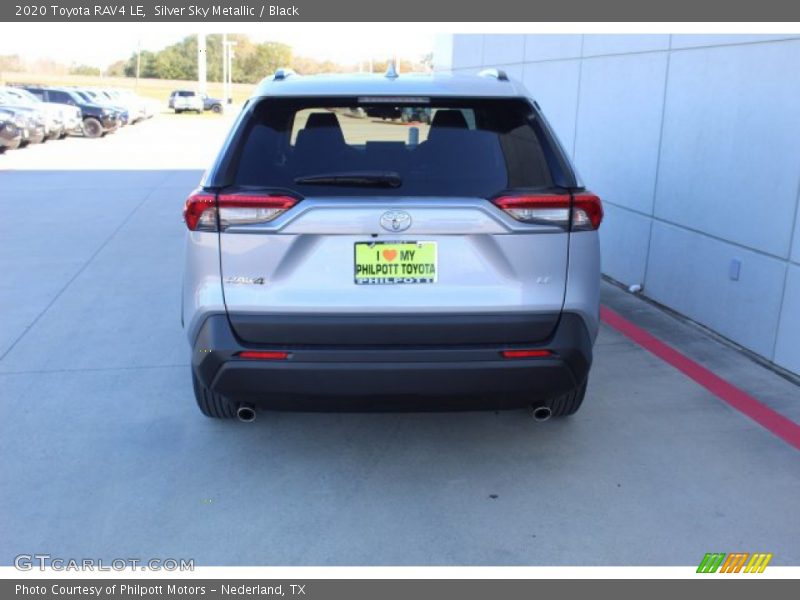 Silver Sky Metallic / Black 2020 Toyota RAV4 LE