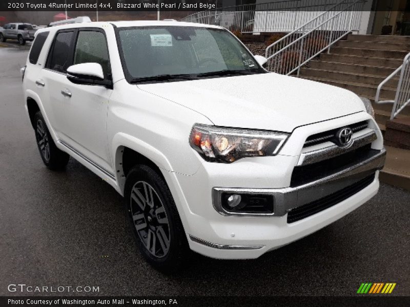 Blizzard White Pearl / Sand Beige 2020 Toyota 4Runner Limited 4x4