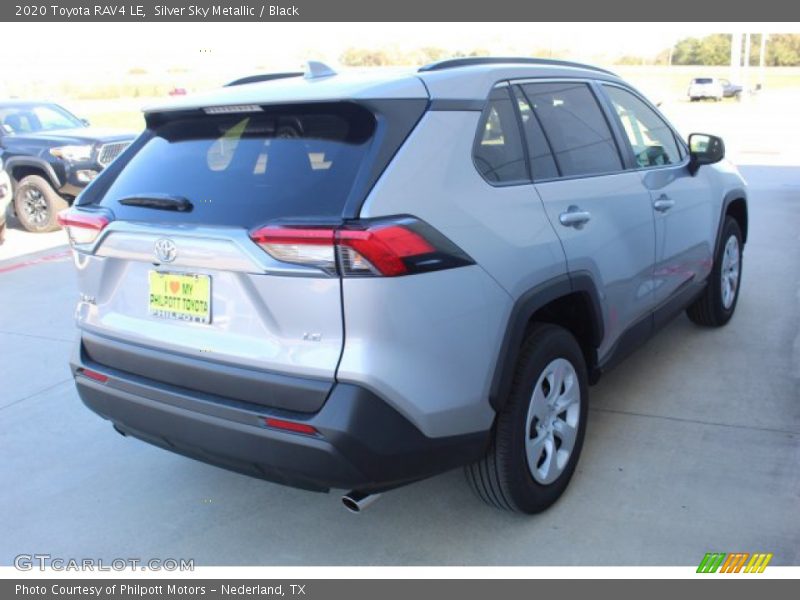 Silver Sky Metallic / Black 2020 Toyota RAV4 LE