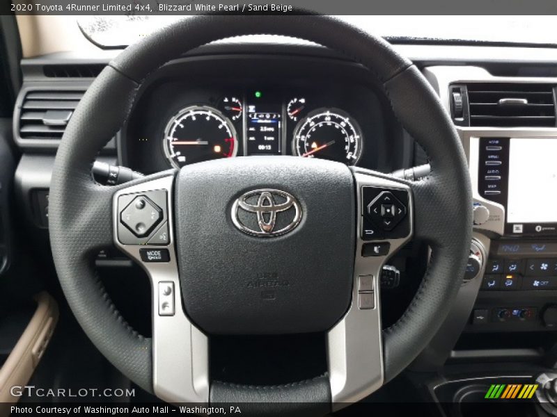 Blizzard White Pearl / Sand Beige 2020 Toyota 4Runner Limited 4x4