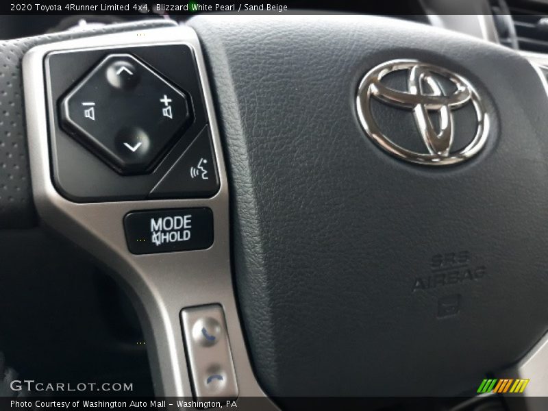 Blizzard White Pearl / Sand Beige 2020 Toyota 4Runner Limited 4x4