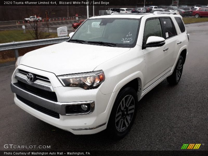 Blizzard White Pearl / Sand Beige 2020 Toyota 4Runner Limited 4x4