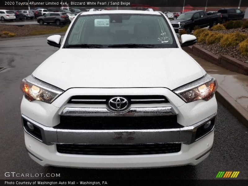 Blizzard White Pearl / Sand Beige 2020 Toyota 4Runner Limited 4x4