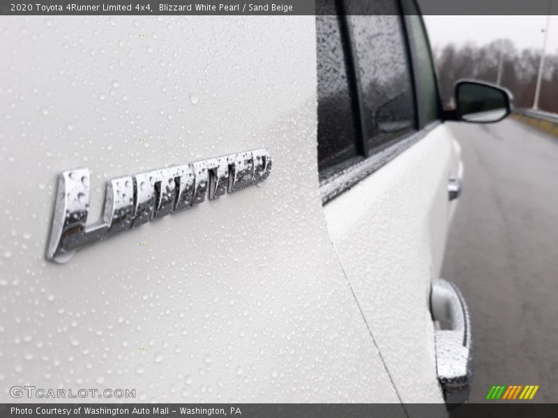 Blizzard White Pearl / Sand Beige 2020 Toyota 4Runner Limited 4x4