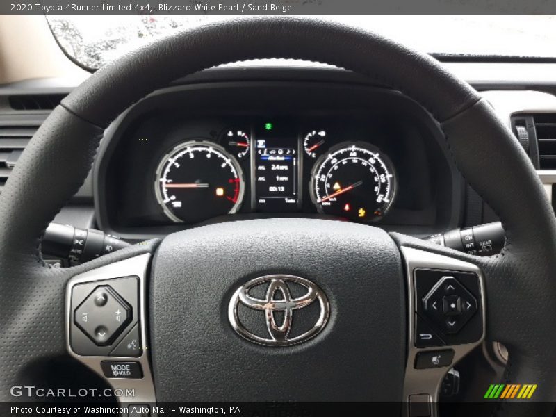 Blizzard White Pearl / Sand Beige 2020 Toyota 4Runner Limited 4x4