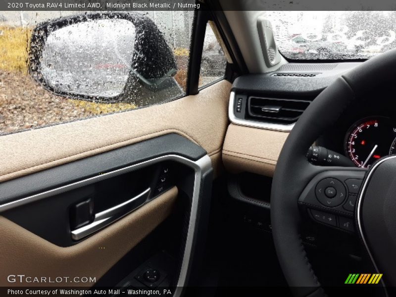 Midnight Black Metallic / Nutmeg 2020 Toyota RAV4 Limited AWD