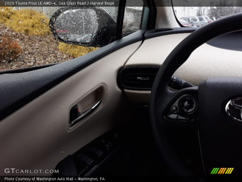 Sea Glass Pearl / Harvest Beige 2020 Toyota Prius LE AWD-e