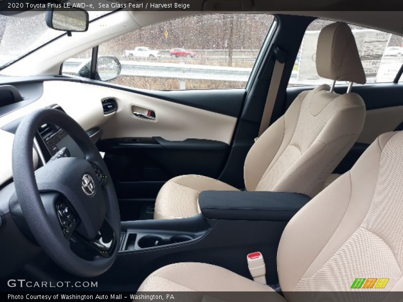 Front Seat of 2020 Prius LE AWD-e