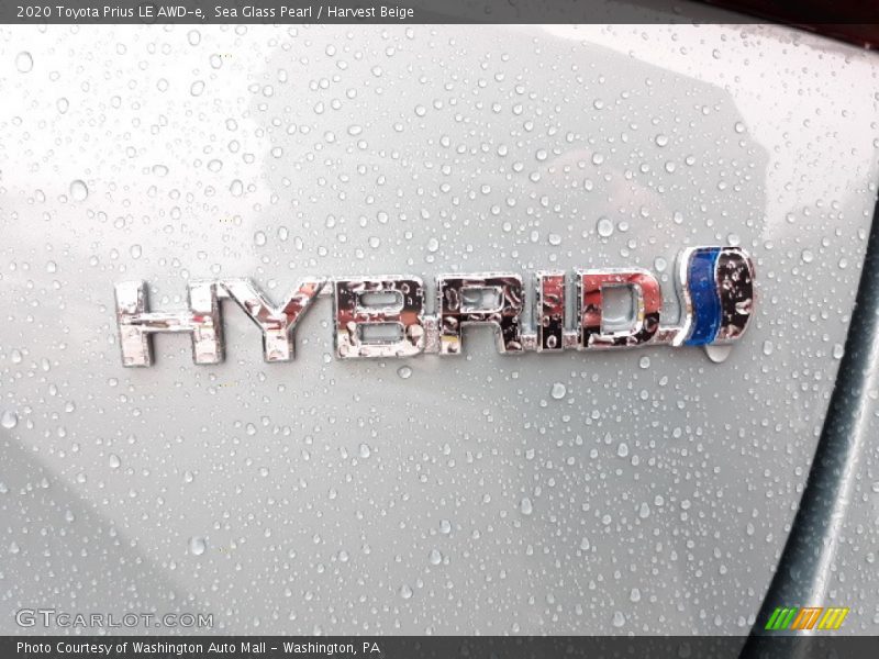 Sea Glass Pearl / Harvest Beige 2020 Toyota Prius LE AWD-e