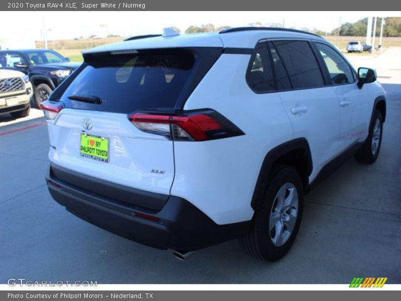 Super White / Nutmeg 2020 Toyota RAV4 XLE