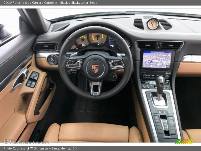  2019 911 Carrera Cabriolet Black/Luxor Beige Interior