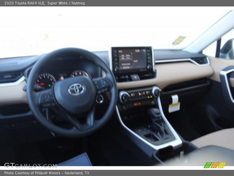 Super White / Nutmeg 2020 Toyota RAV4 XLE