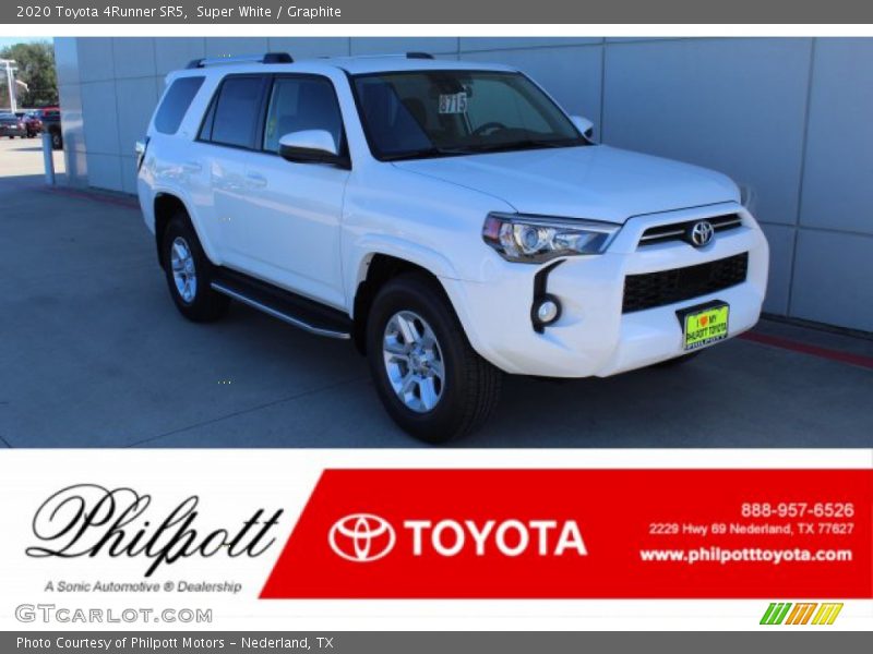 Super White / Graphite 2020 Toyota 4Runner SR5