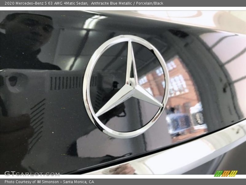 Anthracite Blue Metallic / Porcelain/Black 2020 Mercedes-Benz S 63 AMG 4Matic Sedan