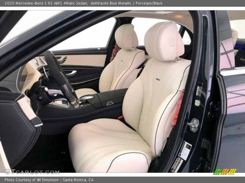 Anthracite Blue Metallic / Porcelain/Black 2020 Mercedes-Benz S 63 AMG 4Matic Sedan