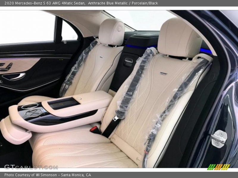 Anthracite Blue Metallic / Porcelain/Black 2020 Mercedes-Benz S 63 AMG 4Matic Sedan