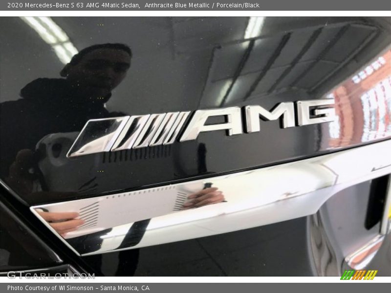 Anthracite Blue Metallic / Porcelain/Black 2020 Mercedes-Benz S 63 AMG 4Matic Sedan