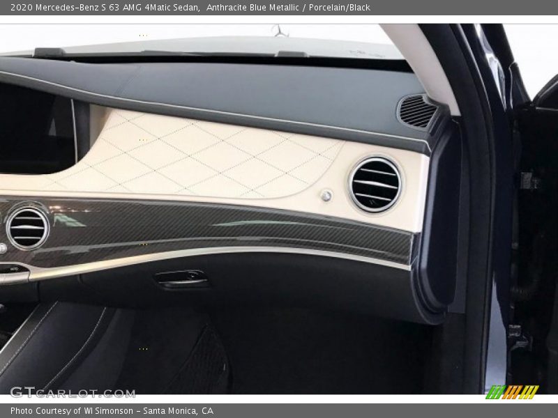 Anthracite Blue Metallic / Porcelain/Black 2020 Mercedes-Benz S 63 AMG 4Matic Sedan