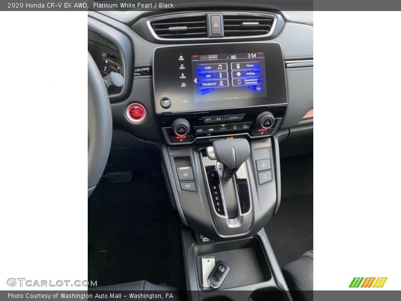 Platinum White Pearl / Black 2020 Honda CR-V EX AWD