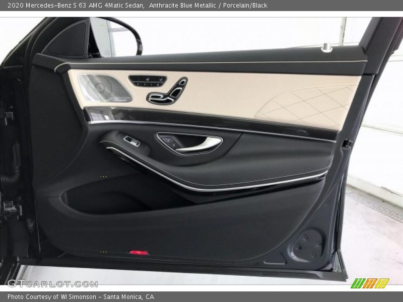 Anthracite Blue Metallic / Porcelain/Black 2020 Mercedes-Benz S 63 AMG 4Matic Sedan