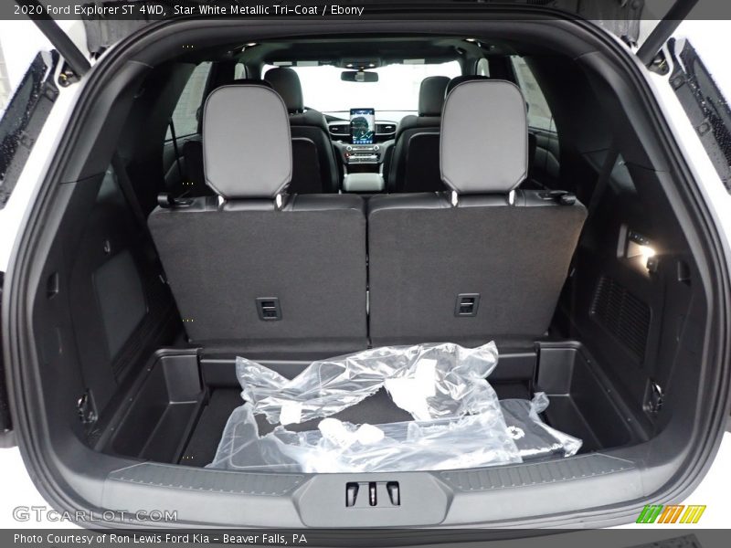 Star White Metallic Tri-Coat / Ebony 2020 Ford Explorer ST 4WD
