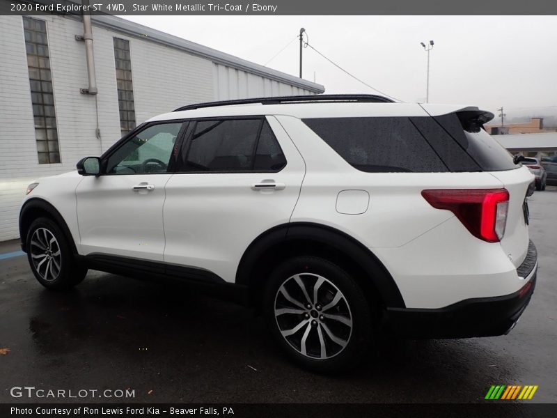 Star White Metallic Tri-Coat / Ebony 2020 Ford Explorer ST 4WD