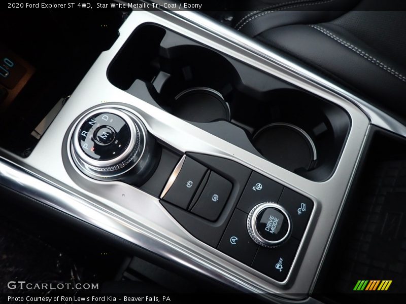 Star White Metallic Tri-Coat / Ebony 2020 Ford Explorer ST 4WD