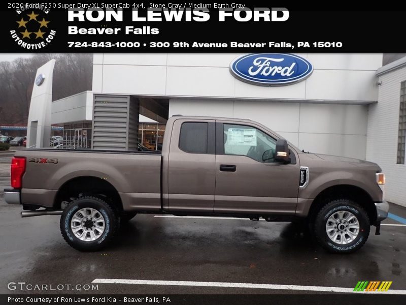 Stone Gray / Medium Earth Gray 2020 Ford F250 Super Duty XL SuperCab 4x4