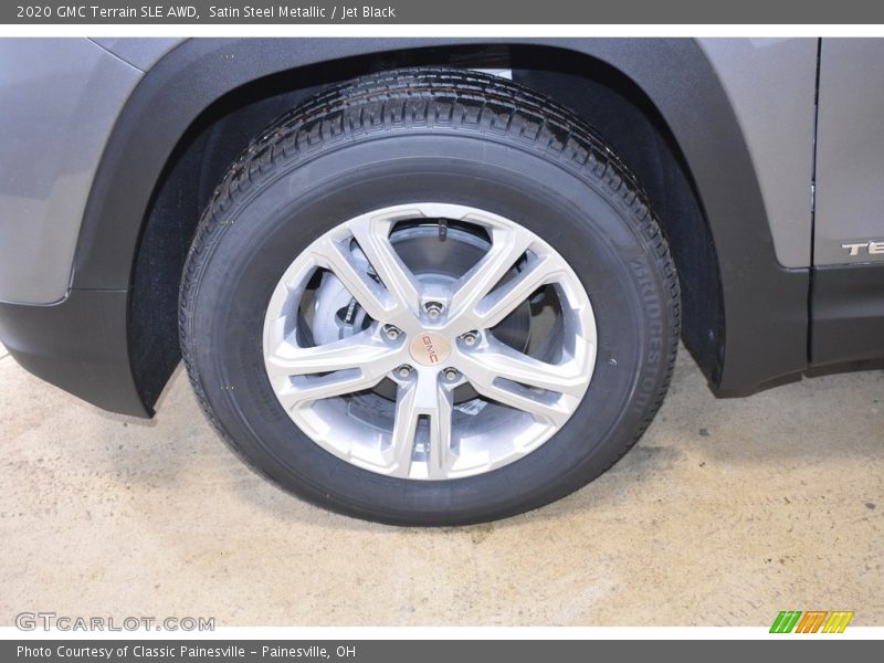 Satin Steel Metallic / Jet Black 2020 GMC Terrain SLE AWD