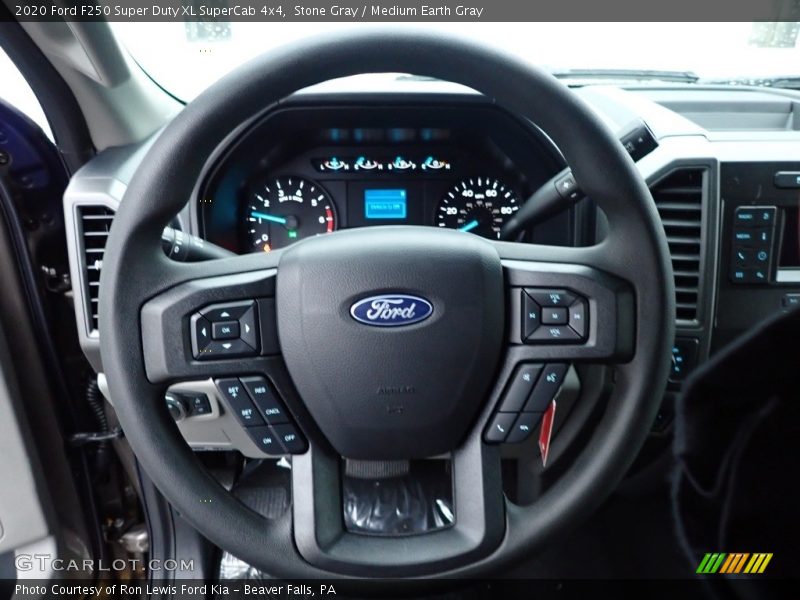 Stone Gray / Medium Earth Gray 2020 Ford F250 Super Duty XL SuperCab 4x4