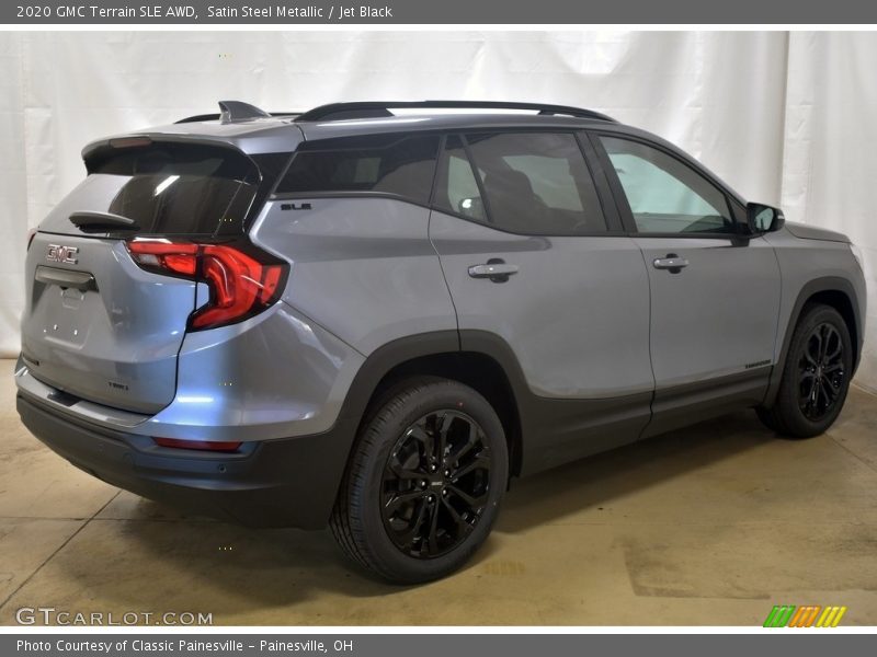 Satin Steel Metallic / Jet Black 2020 GMC Terrain SLE AWD